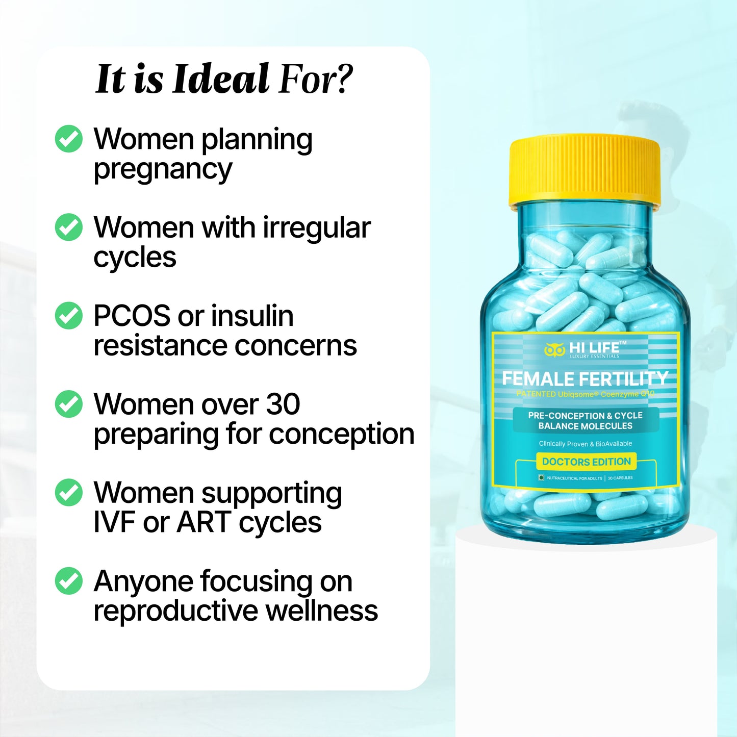 Female Fertility Capsules | Pack of 30
