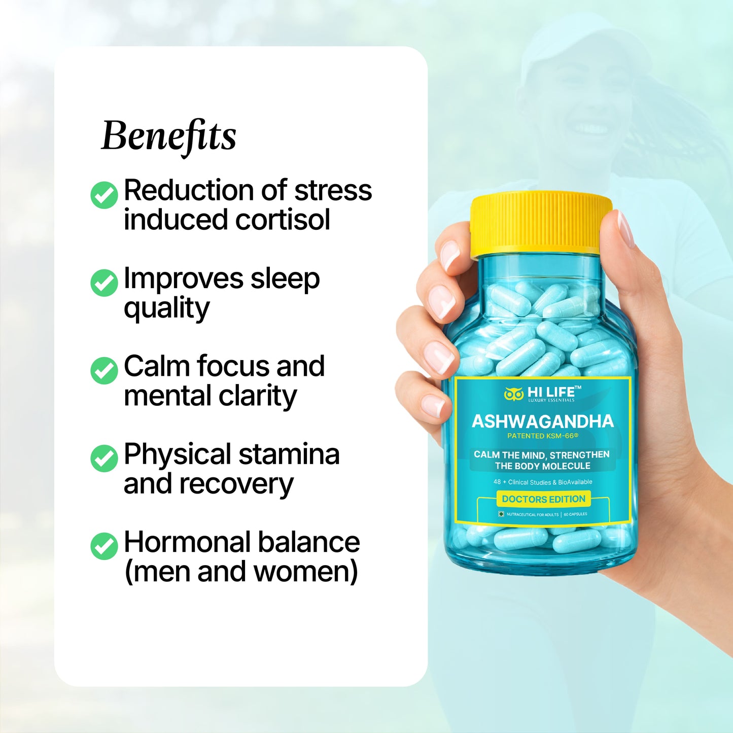 KSM 66 Ashwagandha Capsules | Pack of 30