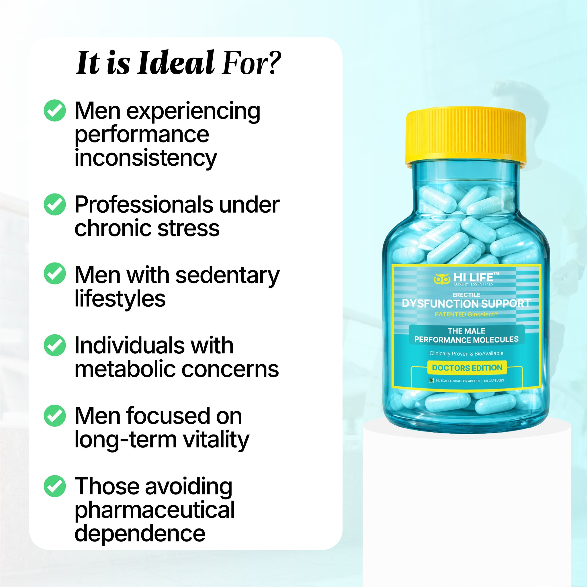 Erectile Dysfunction Support Capsules | Pack of 30