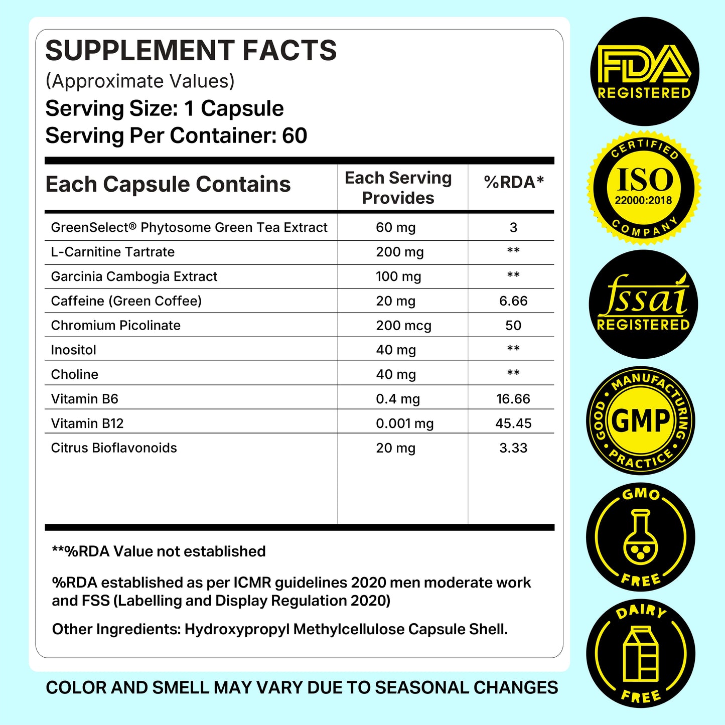 Weight Loss Support Capsules | Pack of 30
