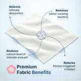 Pre and Post Intimacy Hygiene Wipes 25 Wipes, 70 GSM Thick