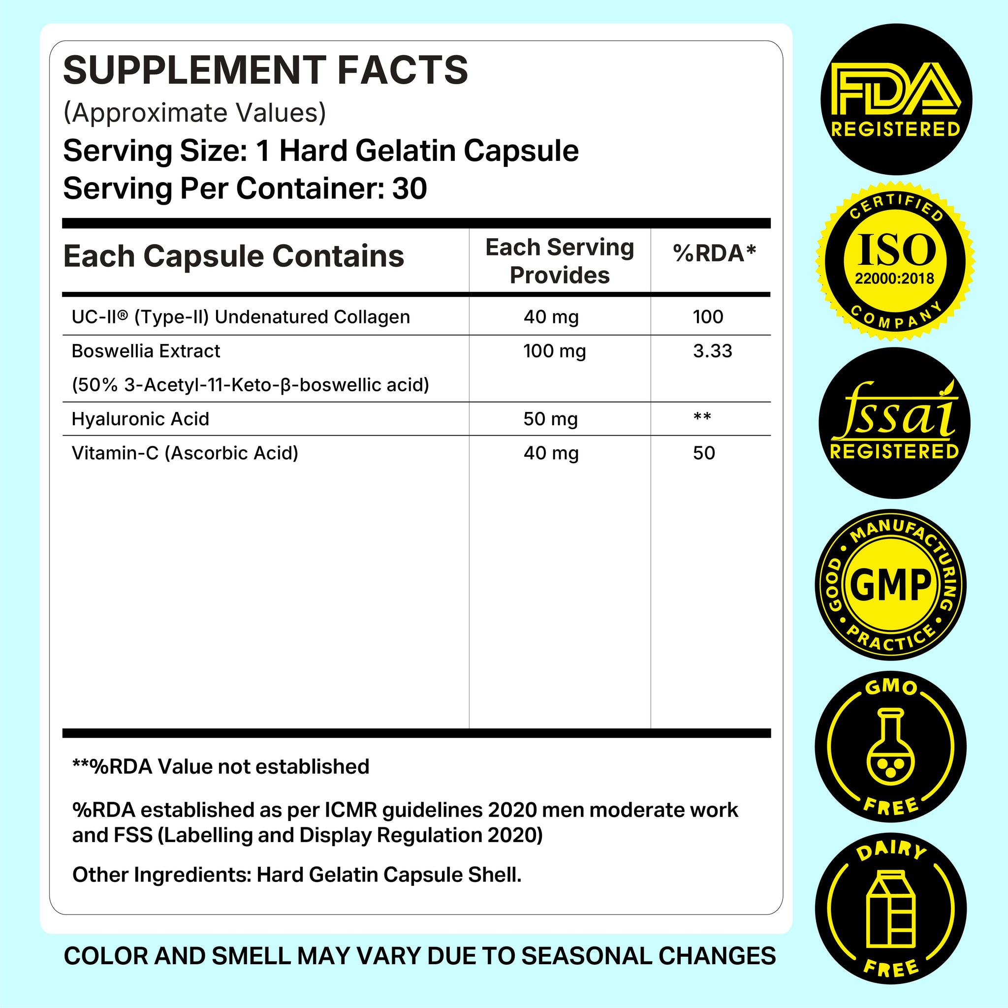 UC-II® Joint Support Capsules | Pack of 30