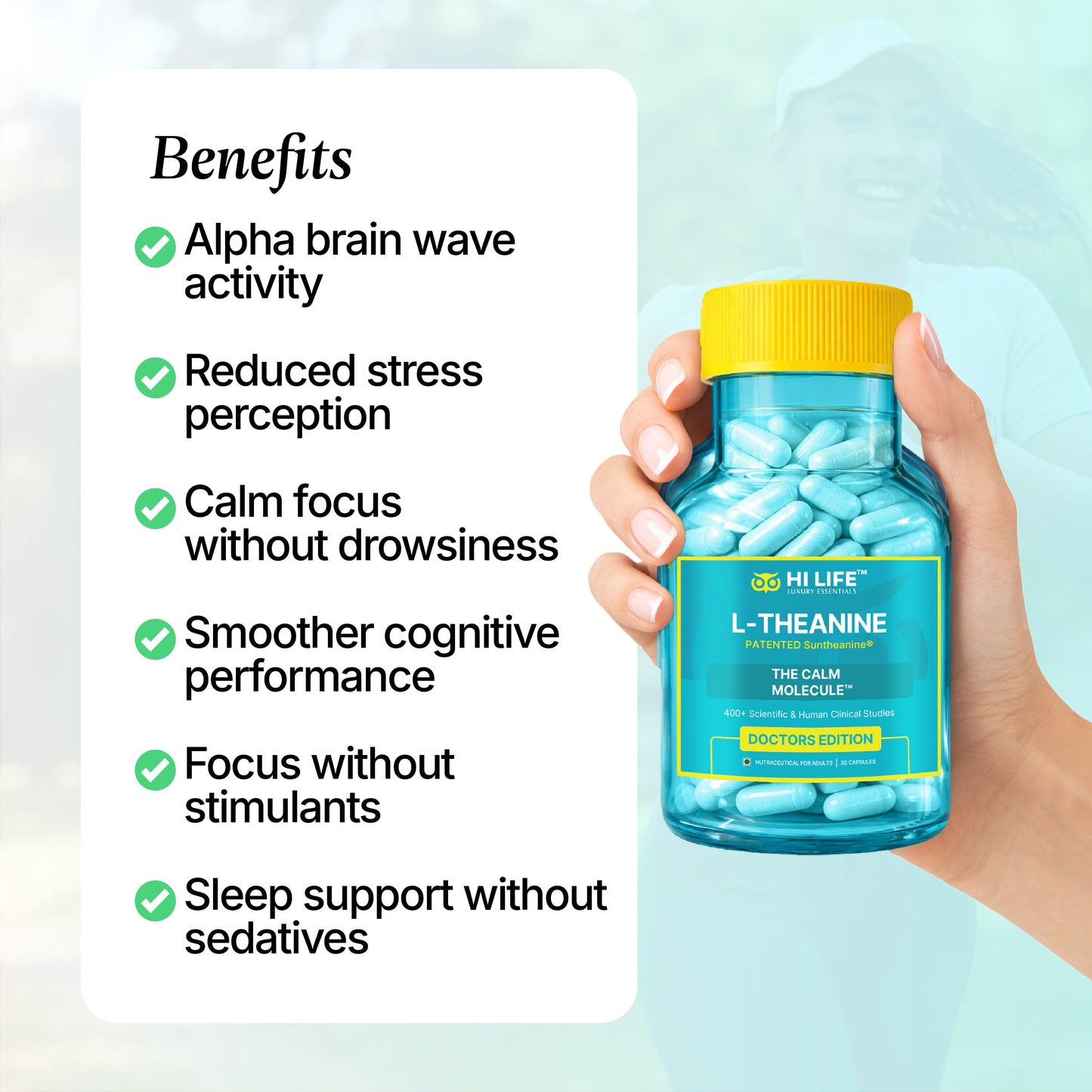 L-Theanine Capsules | Pack of 30