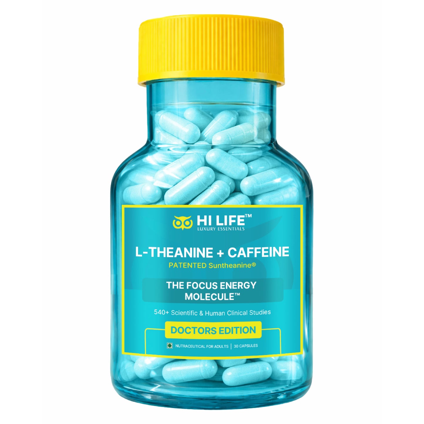 L-Theanine + Caffeine Capsules | Pack of 30