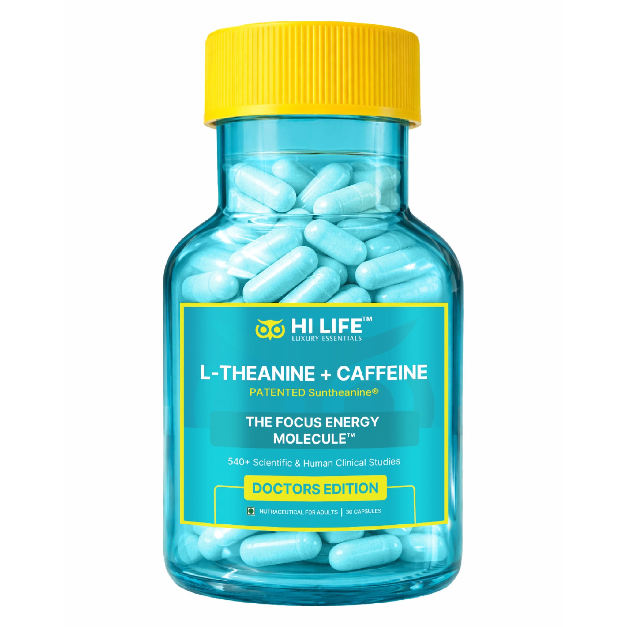 L-Theanine + Caffeine Capsules | Pack of 30
