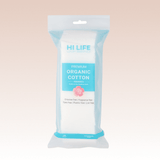 Organic Cotton Pads - Squares - 100% GOTS Certified - Pack of 100