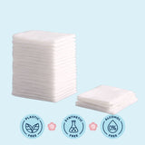 Hi Life™ 100% GOTS Certified Organic Cotton Pads - Squares - Pack of 50