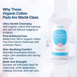 Hi Life™ 100% GOTS Certified Organic Cotton Pads - Rounds - Pack of 50