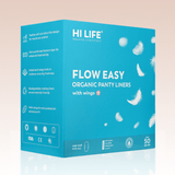Flow Easy™ Organic Panty Liners With Wings Pack of 50