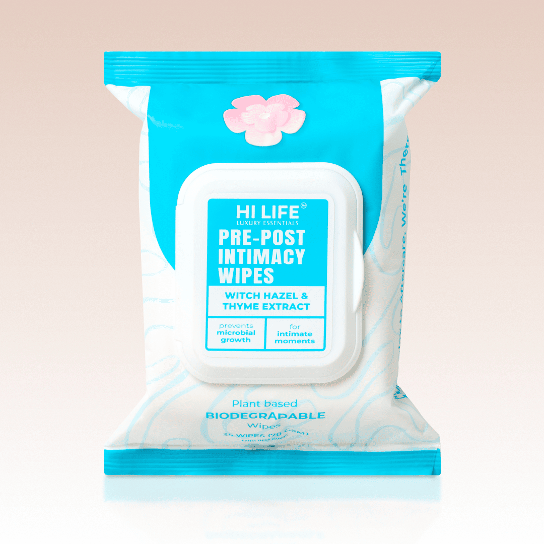 Pre and Post Intimacy Hygiene Wipes 25 Wipes, 70 GSM Thick