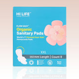 Flow Easy XXL Organic - Pads pack of 8 + Disposable Pouches