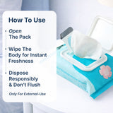 Niacinamide + Hyaluronic Acid Cleansing Wipes 25 Wipes, 70 GSM Thick