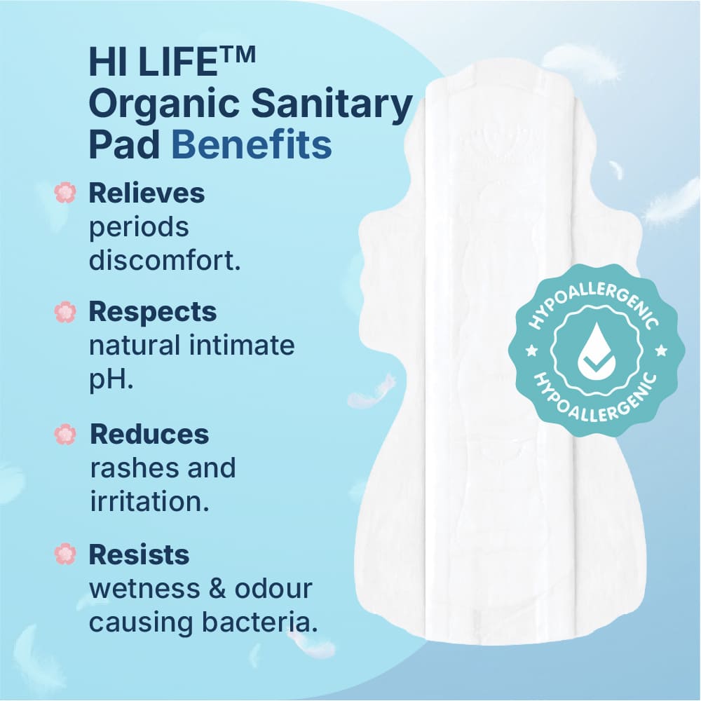 Flow Easy™ Organic Sanitary Pads | Pack of 8 + Disposable Pouches
