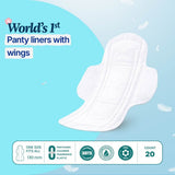Flow Easy™ Organic Panty Liners With Wings Pack of 20