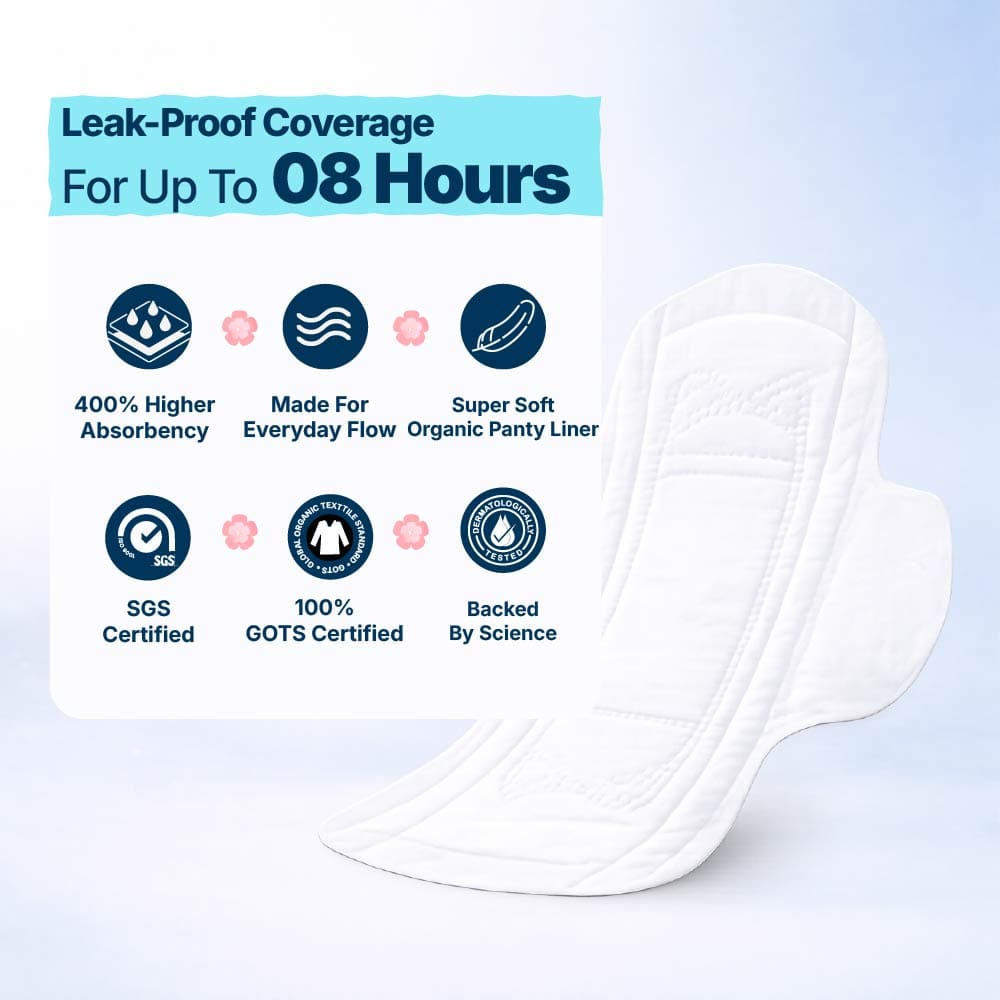 Flow Easy™ Organic Panty Liners With Wings Pack of 20