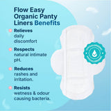 Flow Easy™ Organic Panty Liners With Wings Pack of 20