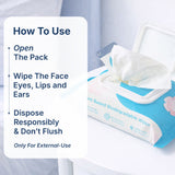 Make Up Remover Wet Wipes 25 Wipes, 70 GSM Thick