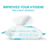 Pre and Post Intimacy Hygiene Wipes 25 Wipes, 70 GSM Thick
