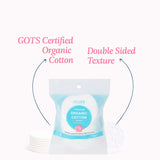 Hi Life™ 100% GOTS Certified Organic Cotton Pads - Rounds - Pack of 25