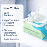 Matcha and Avocado Oil Wet Wipes 25 Wipes, 70 GSM Thick