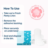 Flow Easy™ Organic Panty Liners With Wings Pack of 50